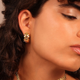 Etrusca Orecchini Maglia Piatta