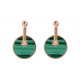 Bronzallure Orecchini Pendenti Malachite