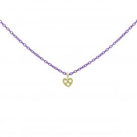 Rue des Mille Girocollo Cuore e Diamanti - ORO18KT