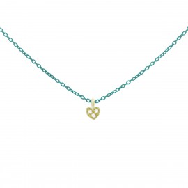 Rue des Mille Girocollo Cuore e Diamanti - ORO18KT